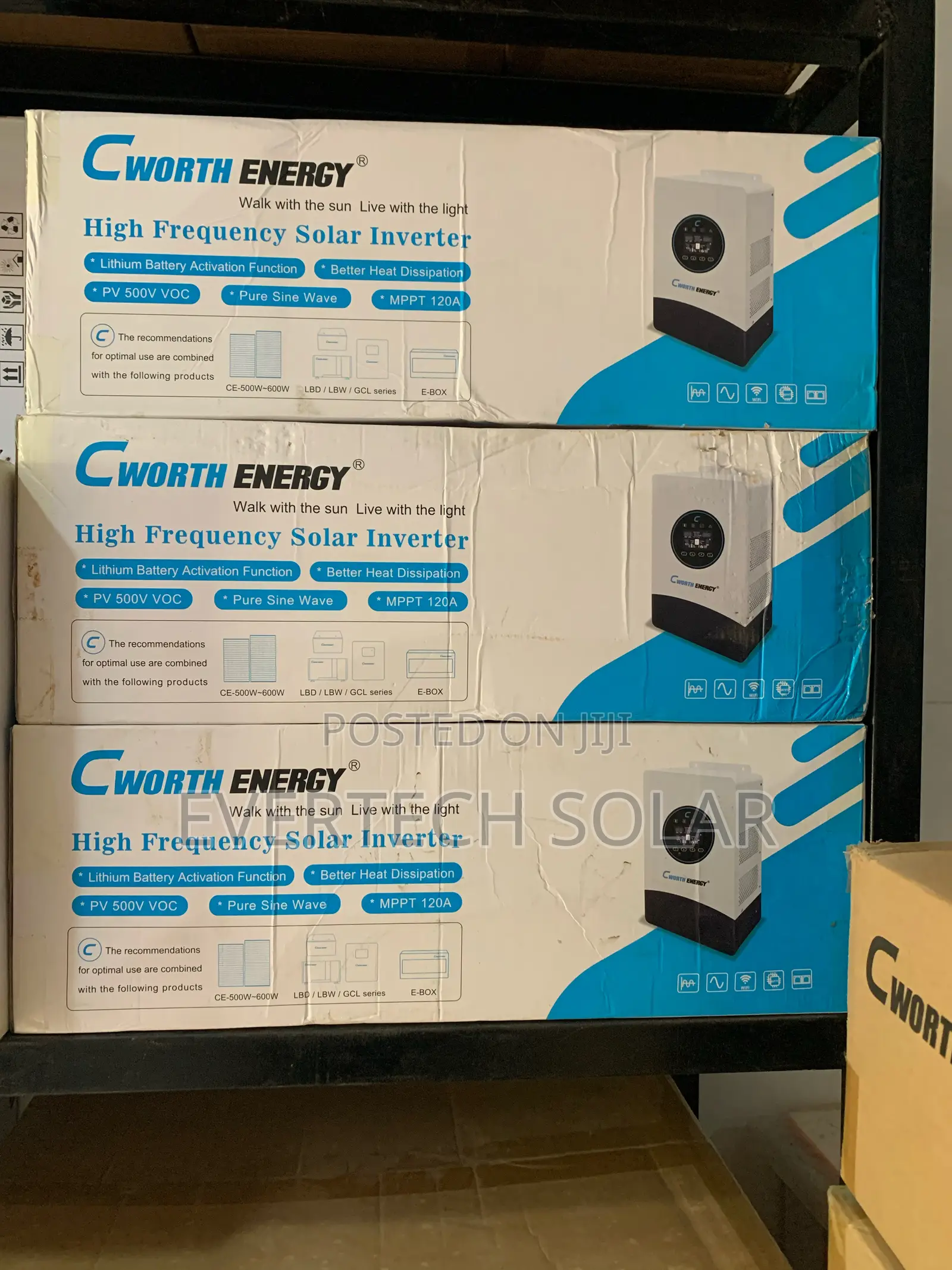 6kva 48v C Worth Energy Hybrid Inverter With 120a Charge Controller