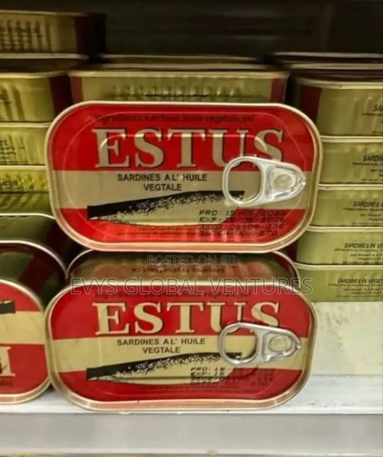 Estus Sardine in Vegetable Oil - 125g - A Carton of 50 PCS