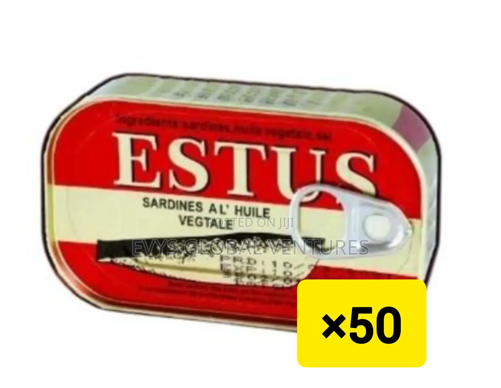 Estus Sardine in Vegetable Oil - 125g - A Carton of 50 PCS