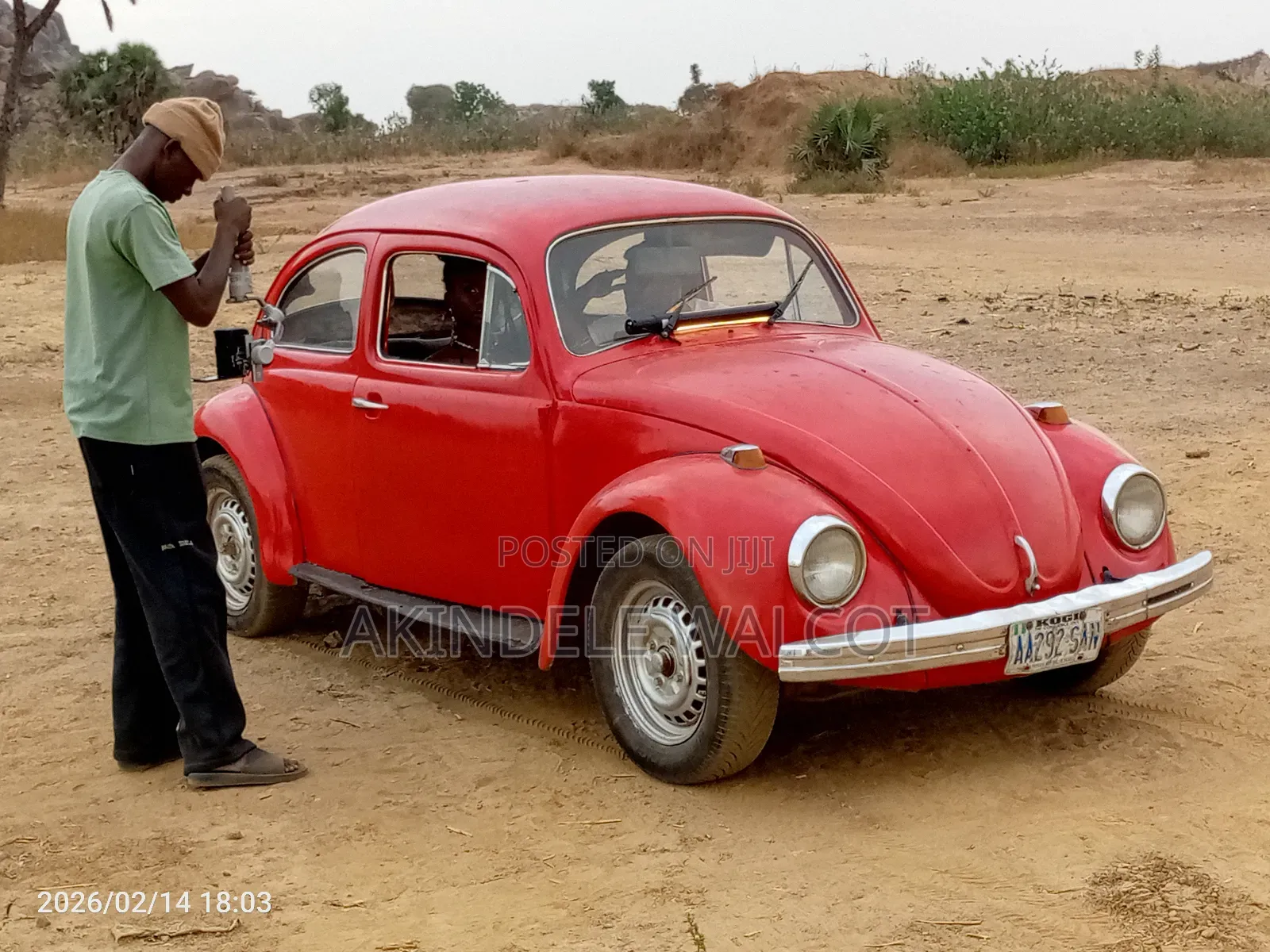 Volkswagen Beetle 1986 Red