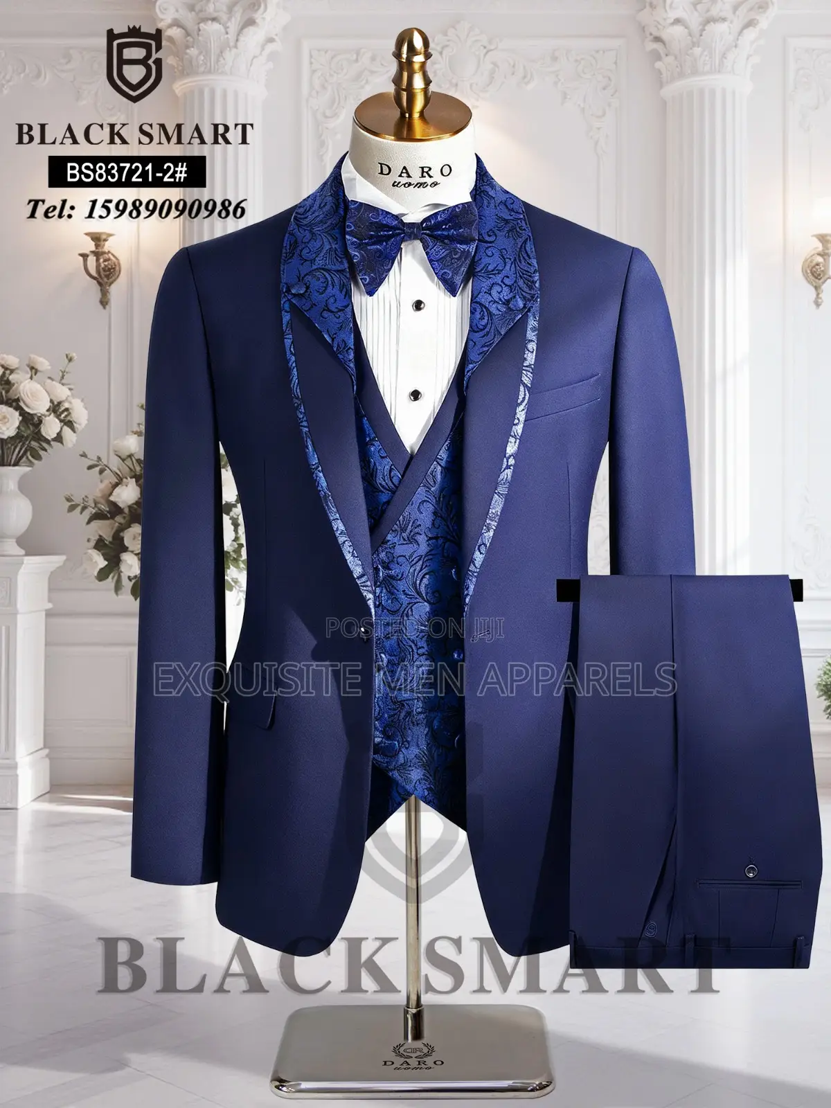 Exclusive Designers Turkish Blacksmart Tuxedo Men’S Suit