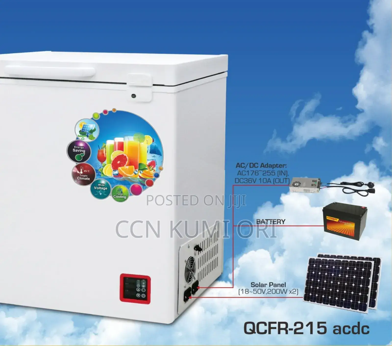 Gada Solar Refrigerator Qcrf 215 Ac/Dc