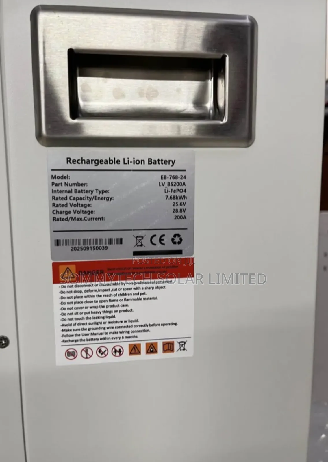 7.6kwh Luxsun Luthiun Ion Battery