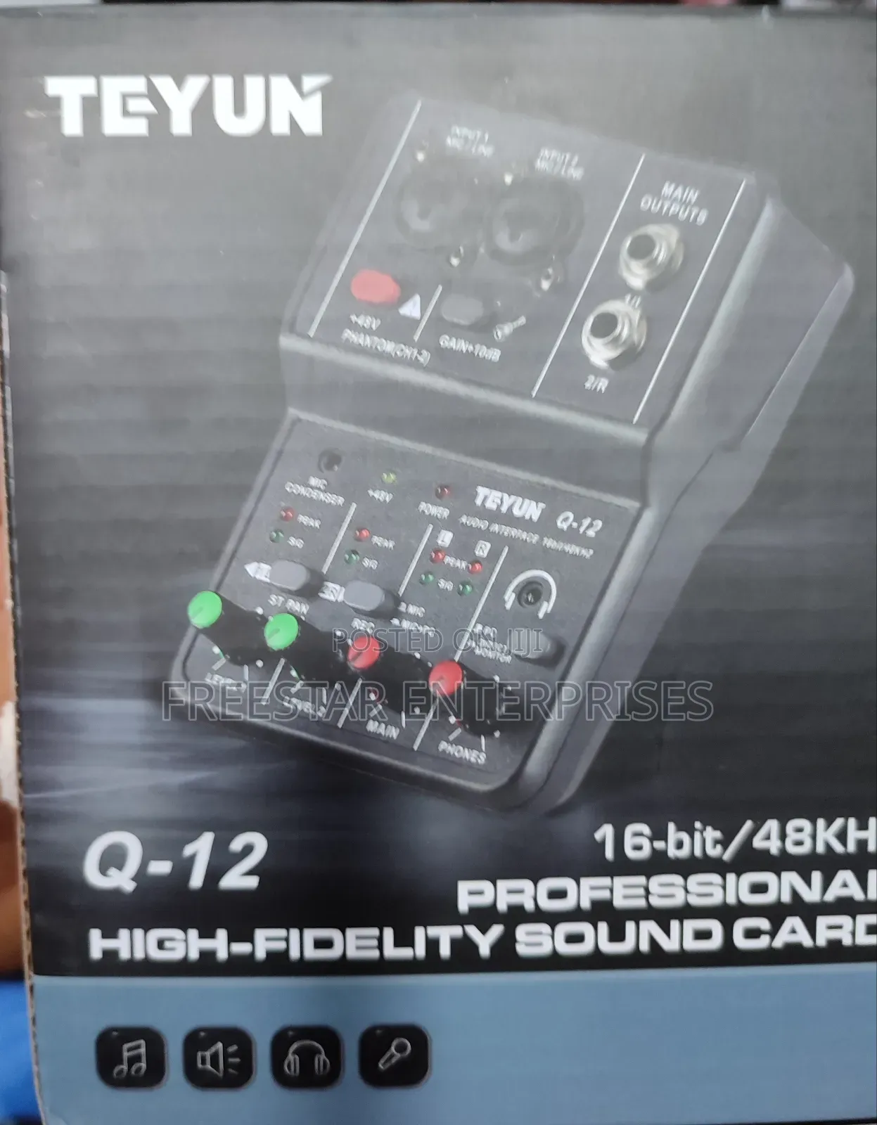 Teyun Q12 Professional High Fidelity Sound Card.