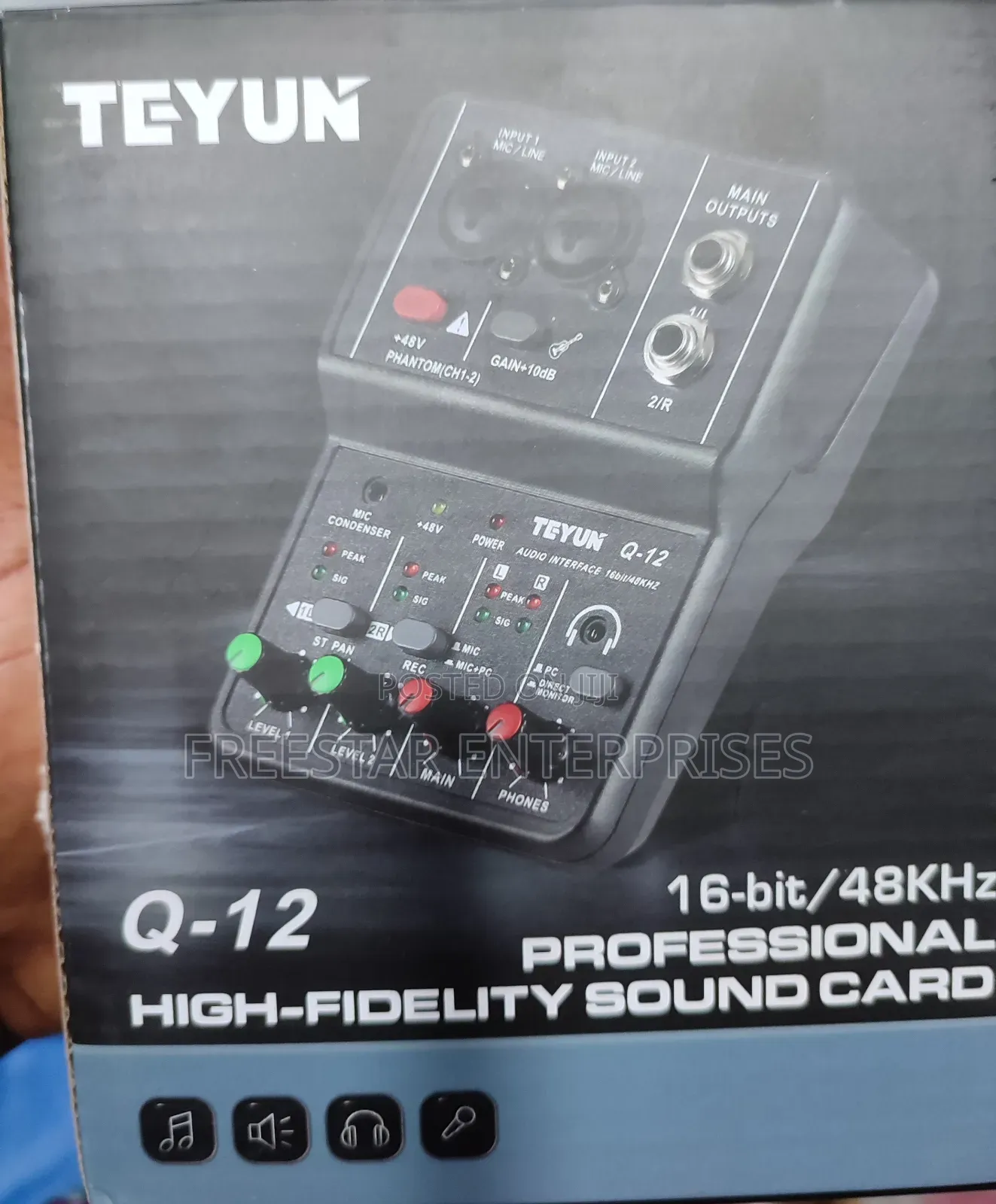 Teyun Q12 Professional High Fidelity Sound Card.