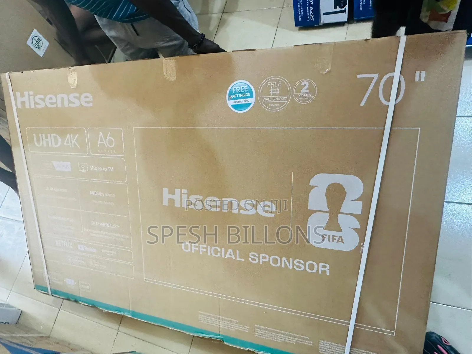 Original Hisense Vida 70" Uhd Ultra A6 Series Smart Tv Giant Screen
