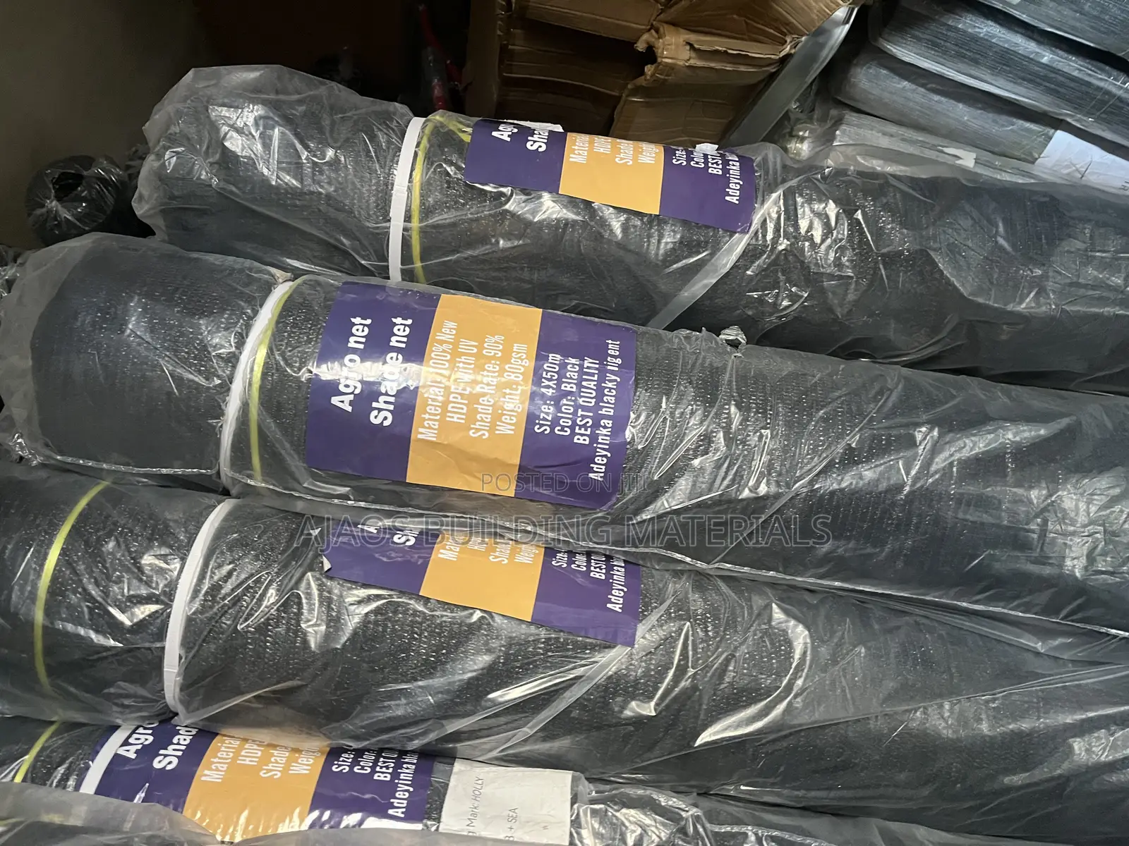 4m by 50m Agro Net Shade Net 100% by 90%