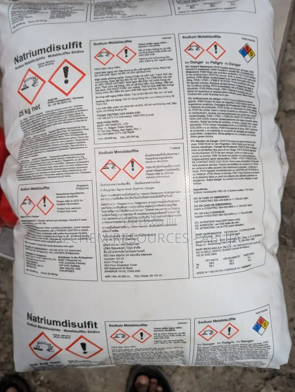 Sodium Metabisulphite – 25kg Bag (Food Grade)