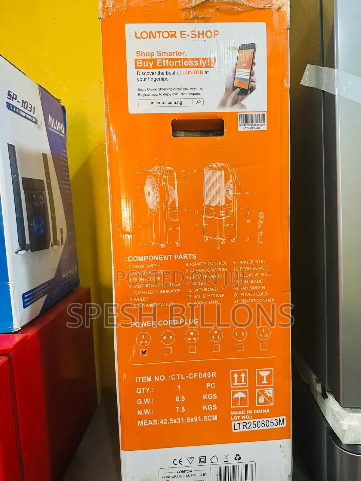 Mobile Rechargeable Air Cooler. Last14hr Remote Control Chills Like Ac