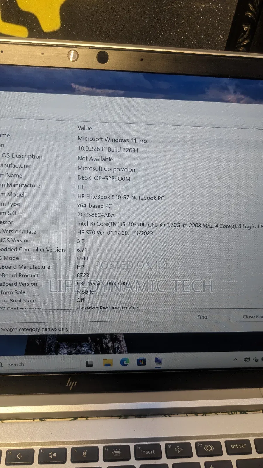 Laptop HP EliteBook 840 G7 8GB Intel Core i5 SSD 256GB