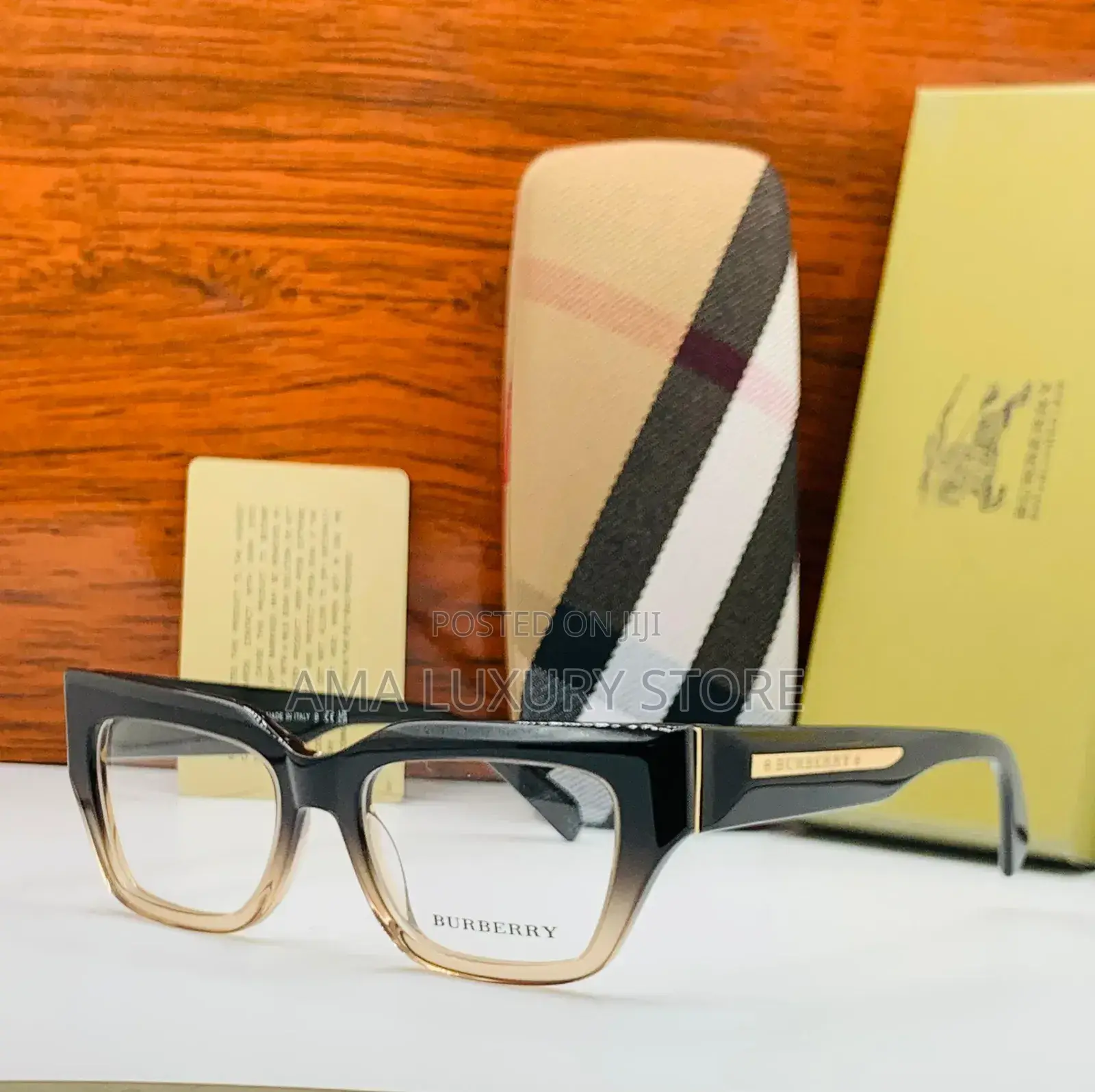 Burberry Luxury Transparent Designer Glasses