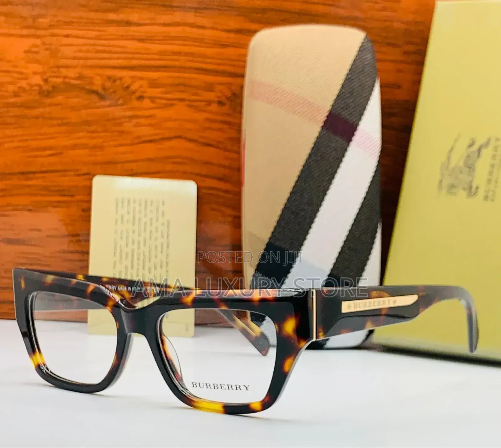 Burberry Luxury Transparent Designer Glasses