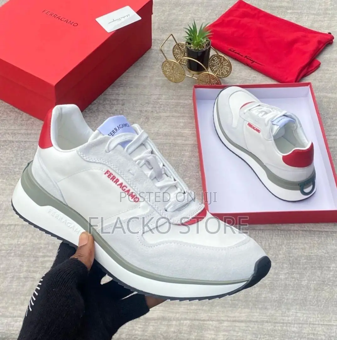 Original Ferragamo Luxury Canvas Shoes