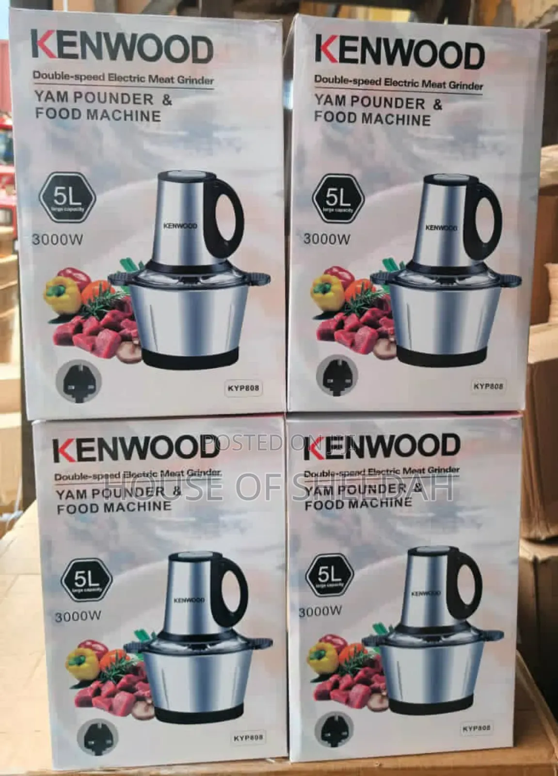 Kenwood Double-Speed Electric Meat Grinder and Yam Pounder