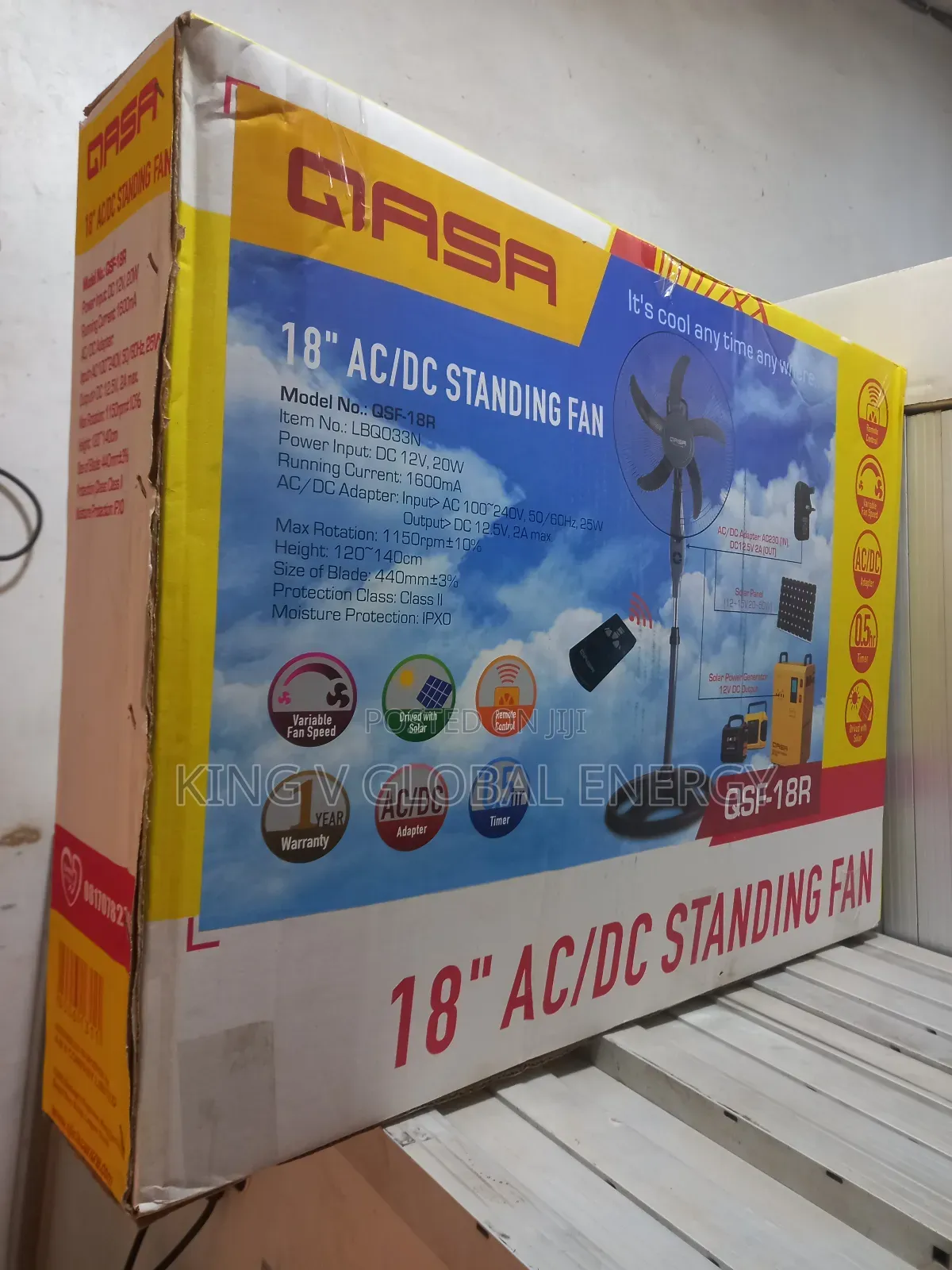 Gasa 18inches Standing Ac/Dc Fan
