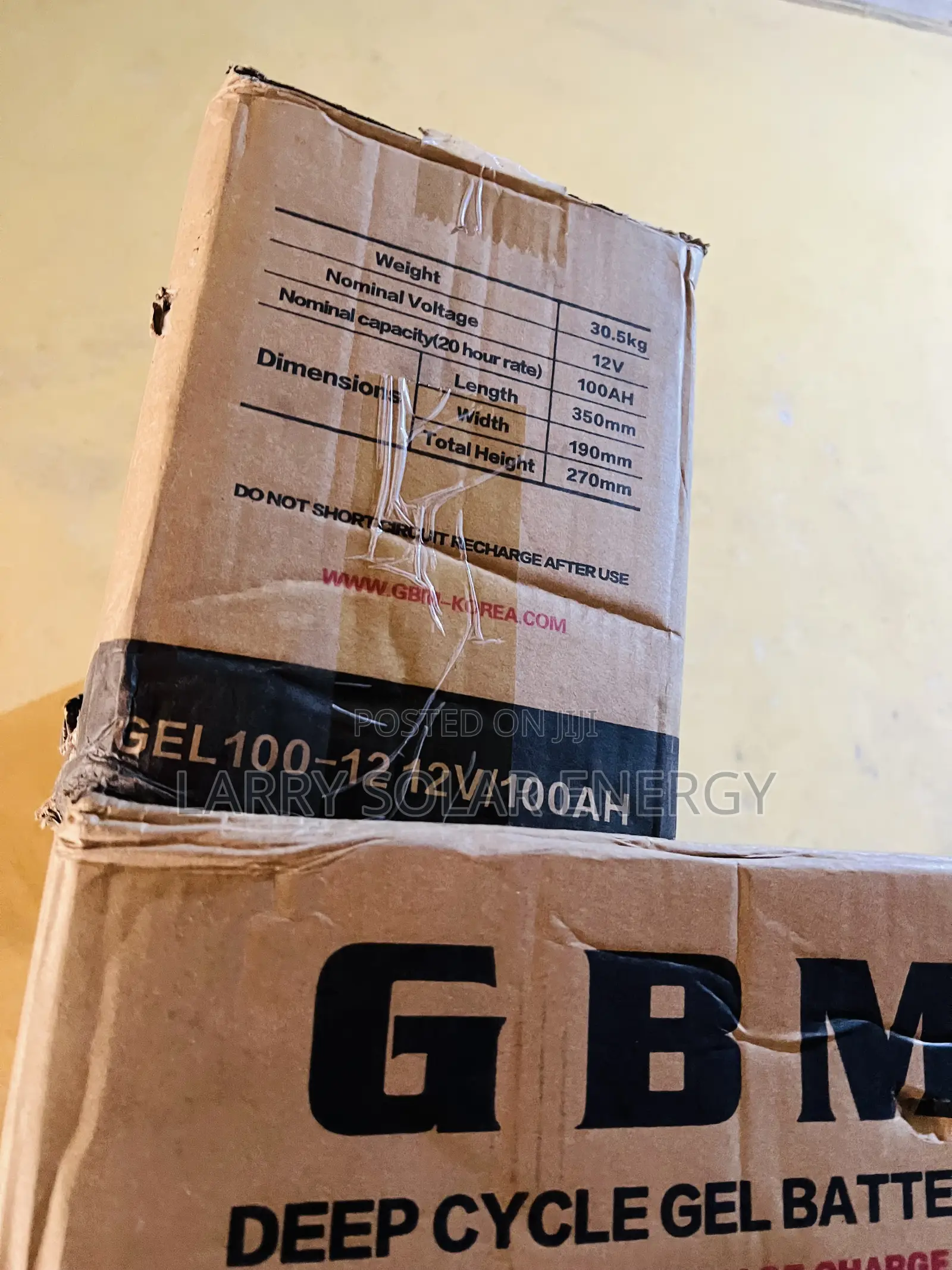 12v/100ah G.B.M Gel Battery
