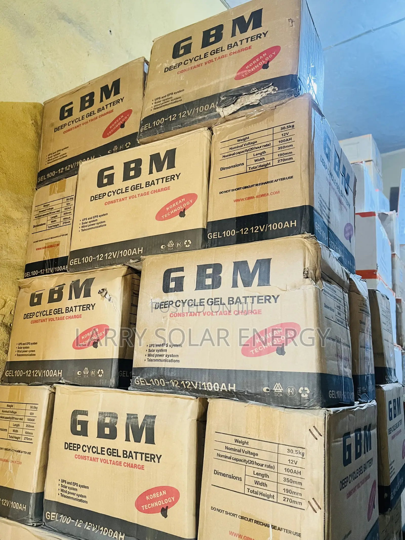 12v/100ah G.B.M Gel Battery