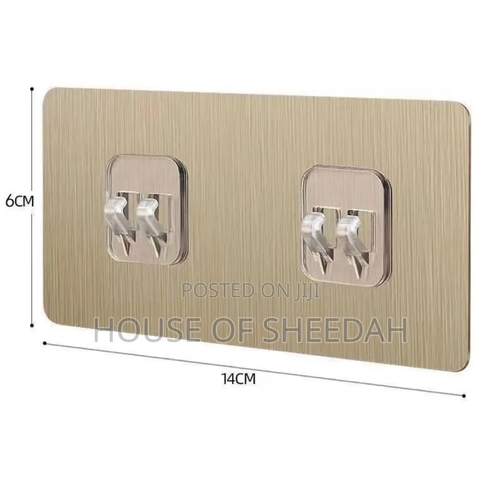 Heavy-Duty Adhesive Wall Hooks or Replacement Stickers 12pcs