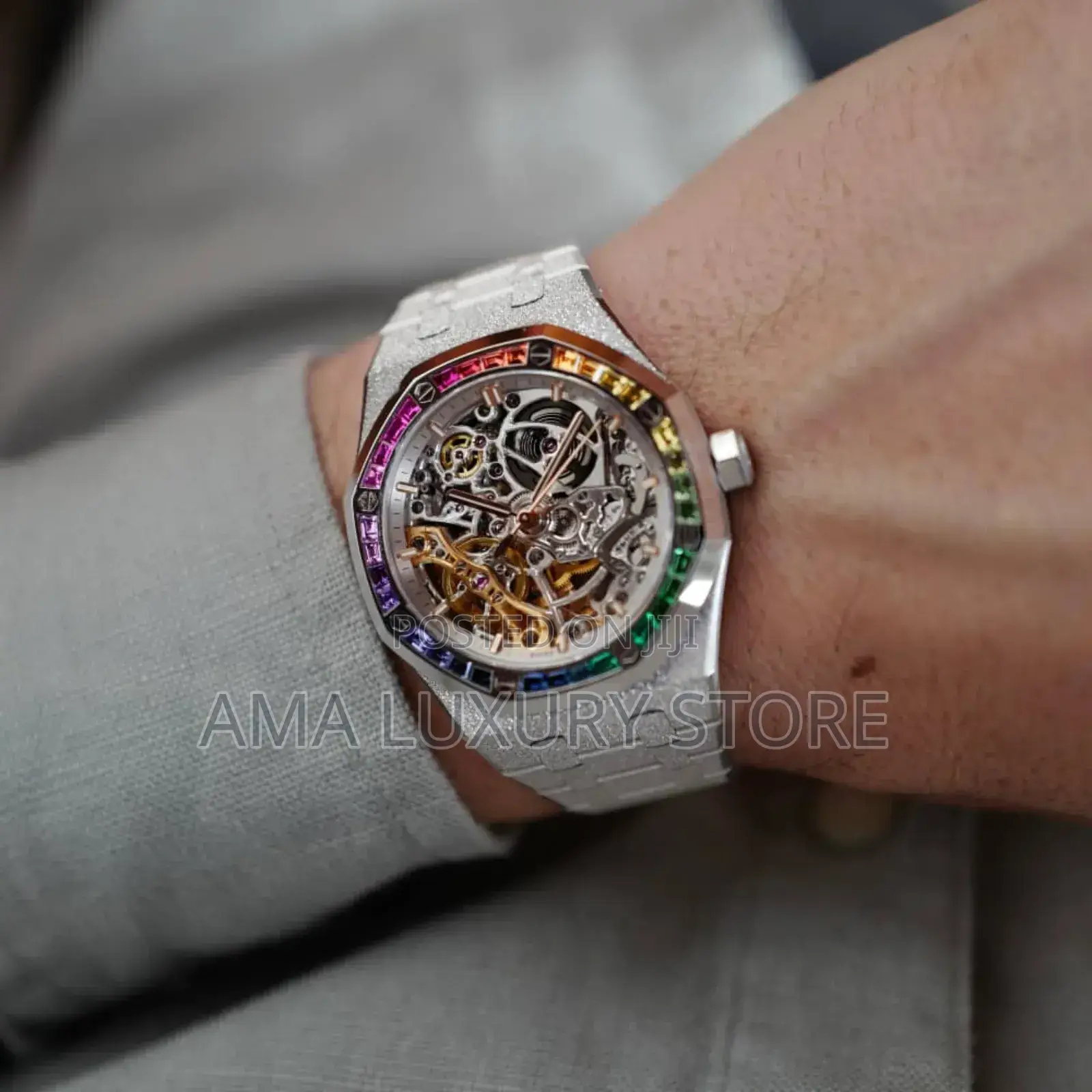 Audemars Piguet Luxury Frosted Strap Men's Designer Wristwatches