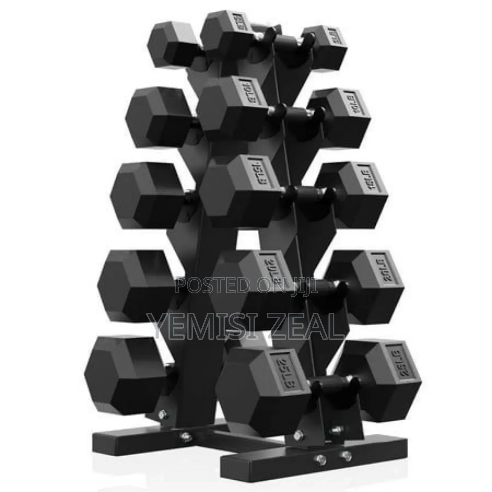 5 Pairs Dumbbell Rack Set For Home And Commercial Use