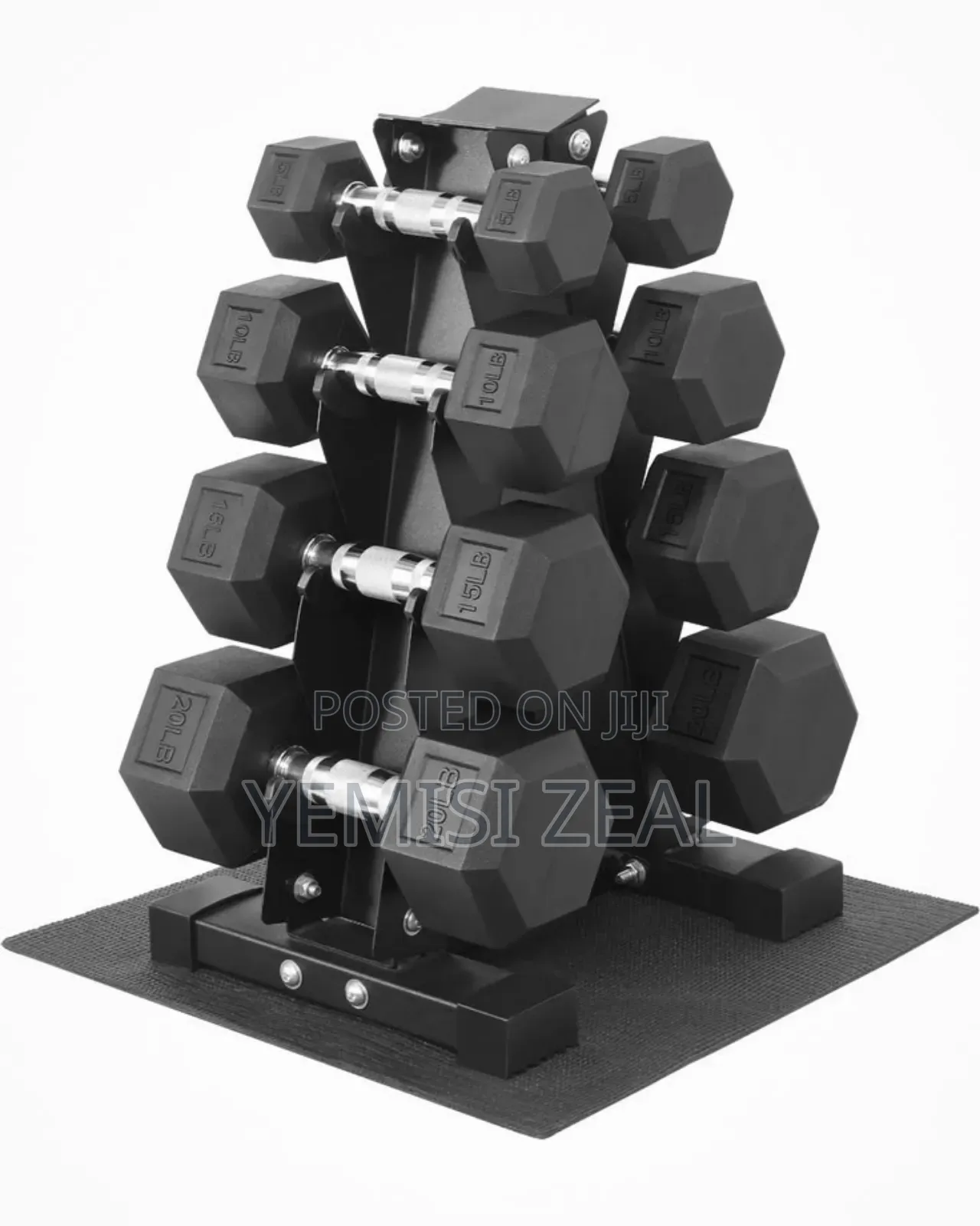 5 Pairs Dumbbell Rack Set For Home And Commercial Use