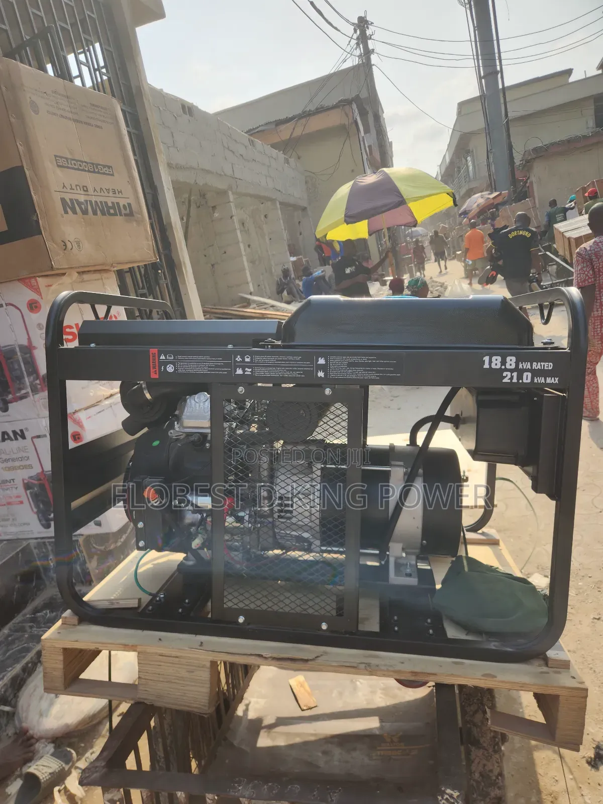 18.8kva Firman Petrol Double Cylinder Generator 100% Pure Copper Coil