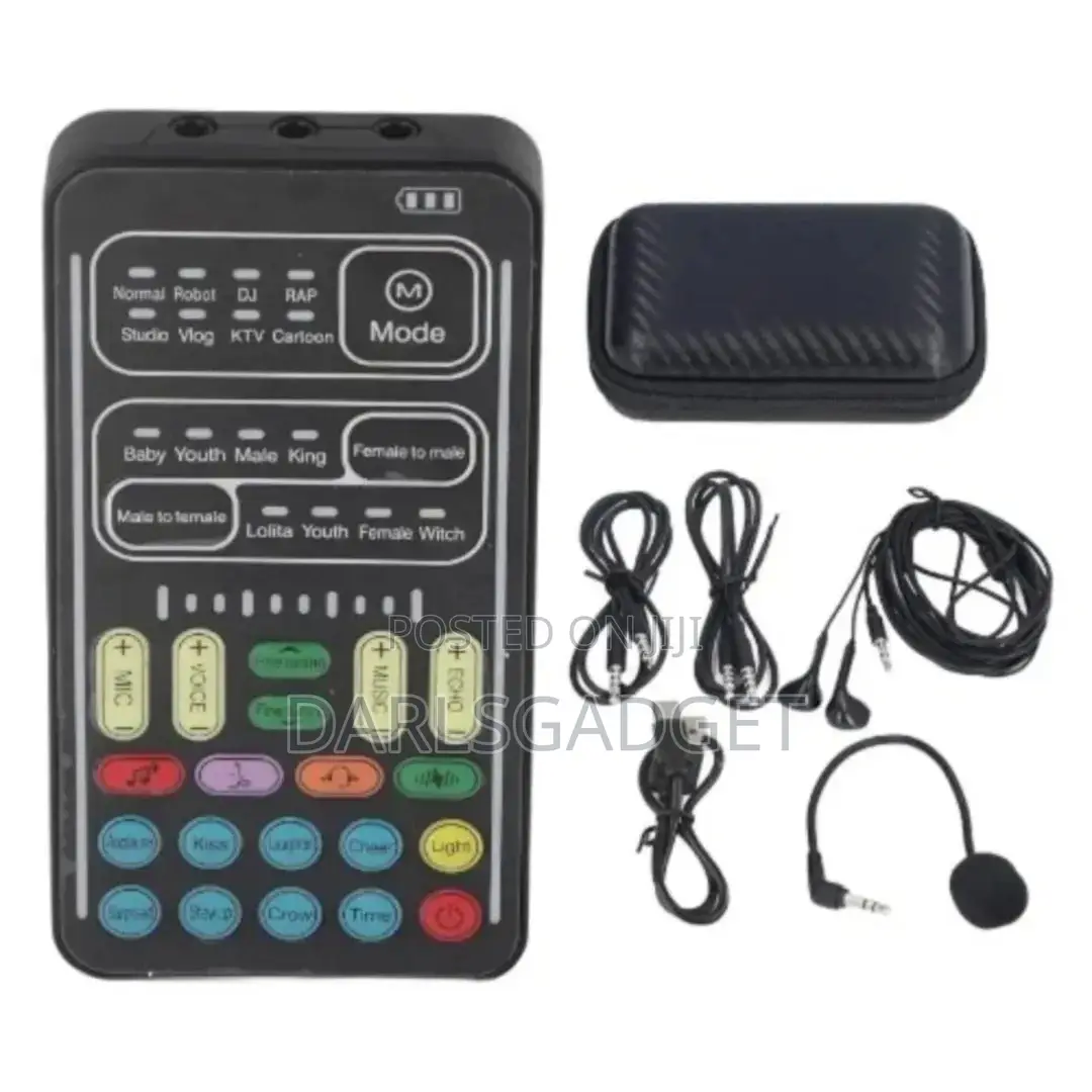 Professional Live Sound Card Voice Changer Kit