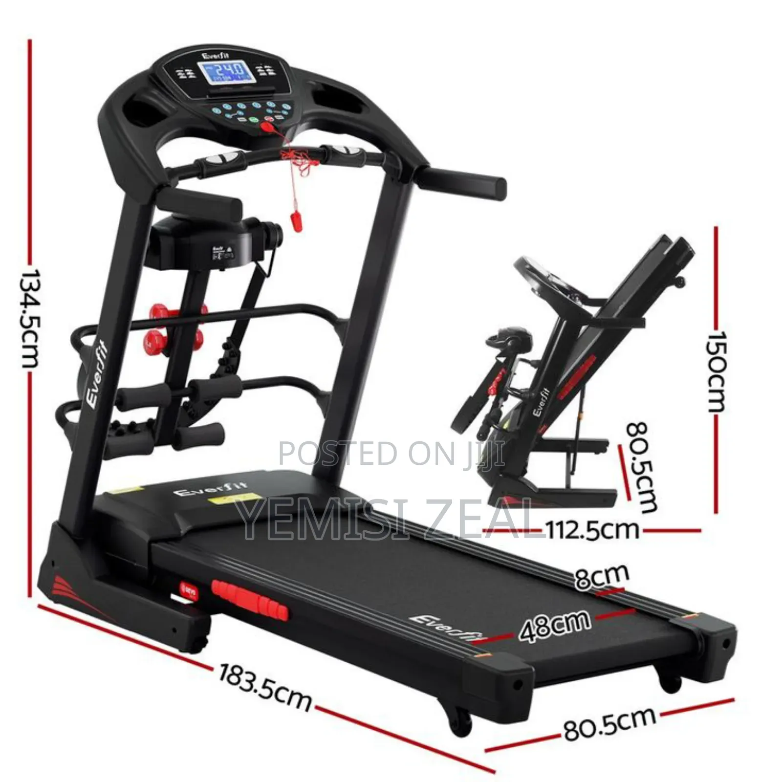 3.5hp Treadmill With Incline And Bluetooth Along With 150kg Weight