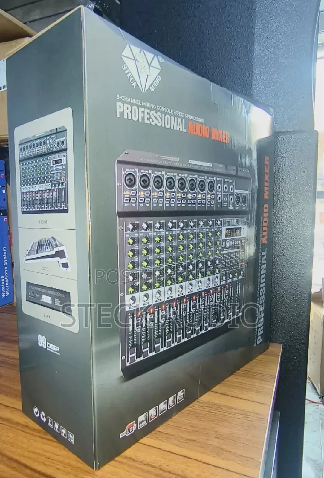 Gt-802ux Steck Audio 8 Channel Professional Mixer
