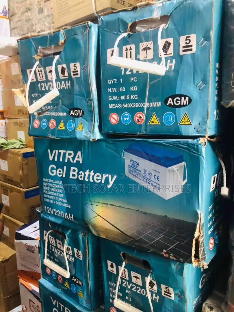 Vitra 220ah/12v Solar Battery With Guarantee