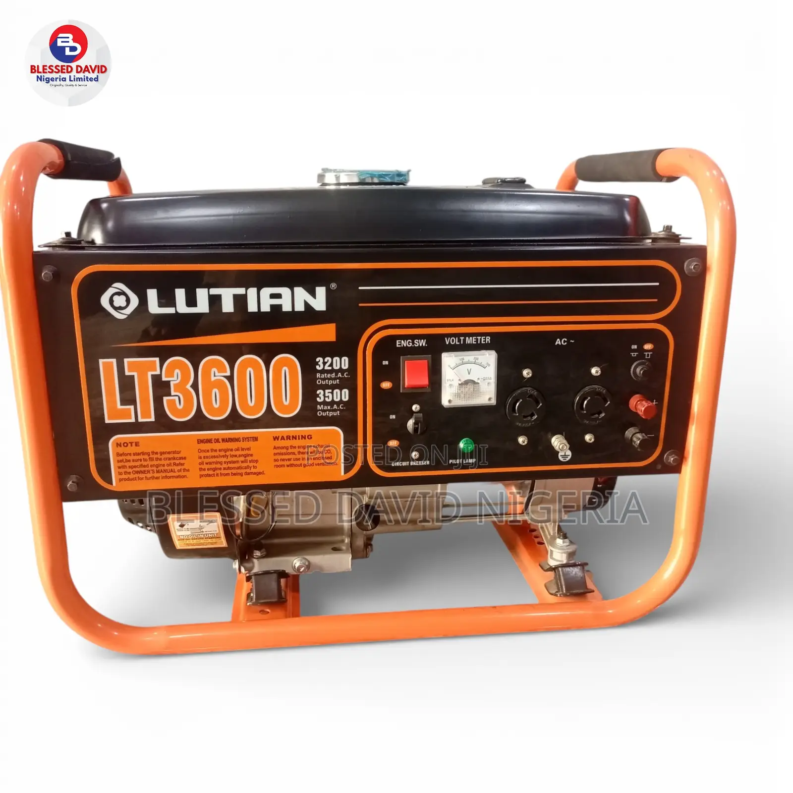 Lutian Lt3600 3.2kva / 3.5kva Manual Generator 100% Copper