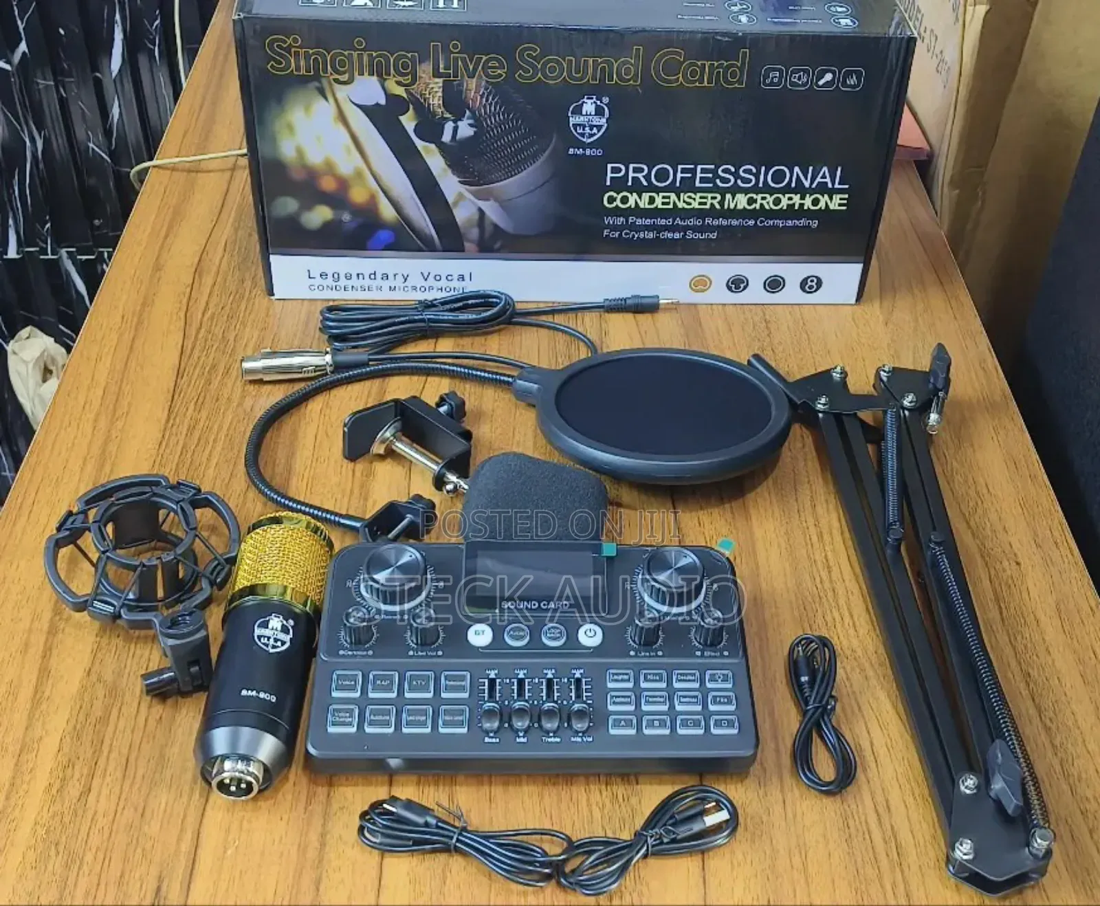 Marktone Usa Bm800 Singing Live Sound Card With Studio Microphone