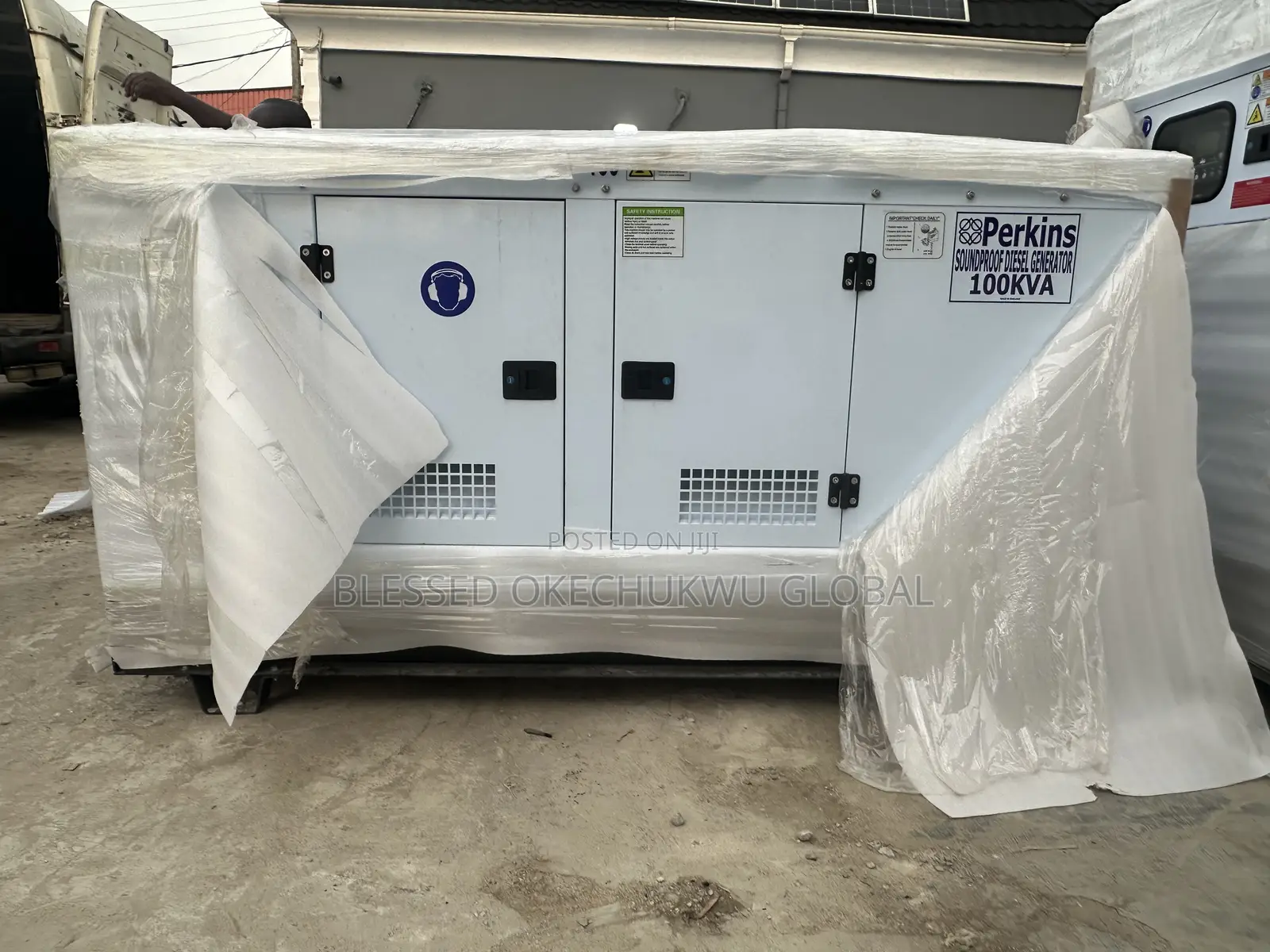 ~Sp100kva Perkins Soundproof Generator Noiseless Coolest Generator