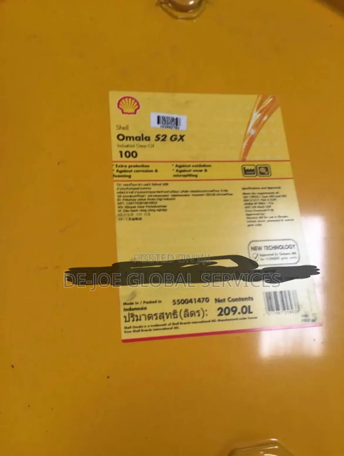 Shell Omala S2 Gx 100 Mineral-Based, Extreme-Pressure (Ep) Gear Oil