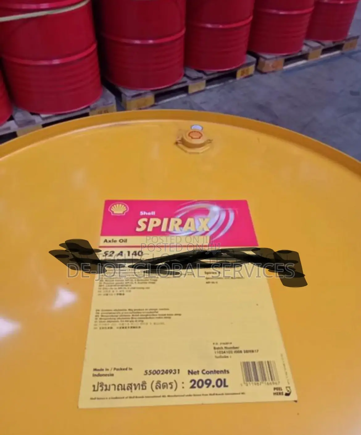 Shell Spirax S2 a 140w High-Quality Gl-5 Axle Oil 209l