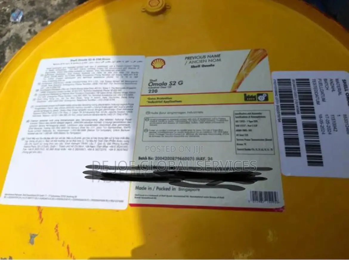Shell Omala S2 G 220 High-Quality Extreme-Pressure Industrial Gear Oil