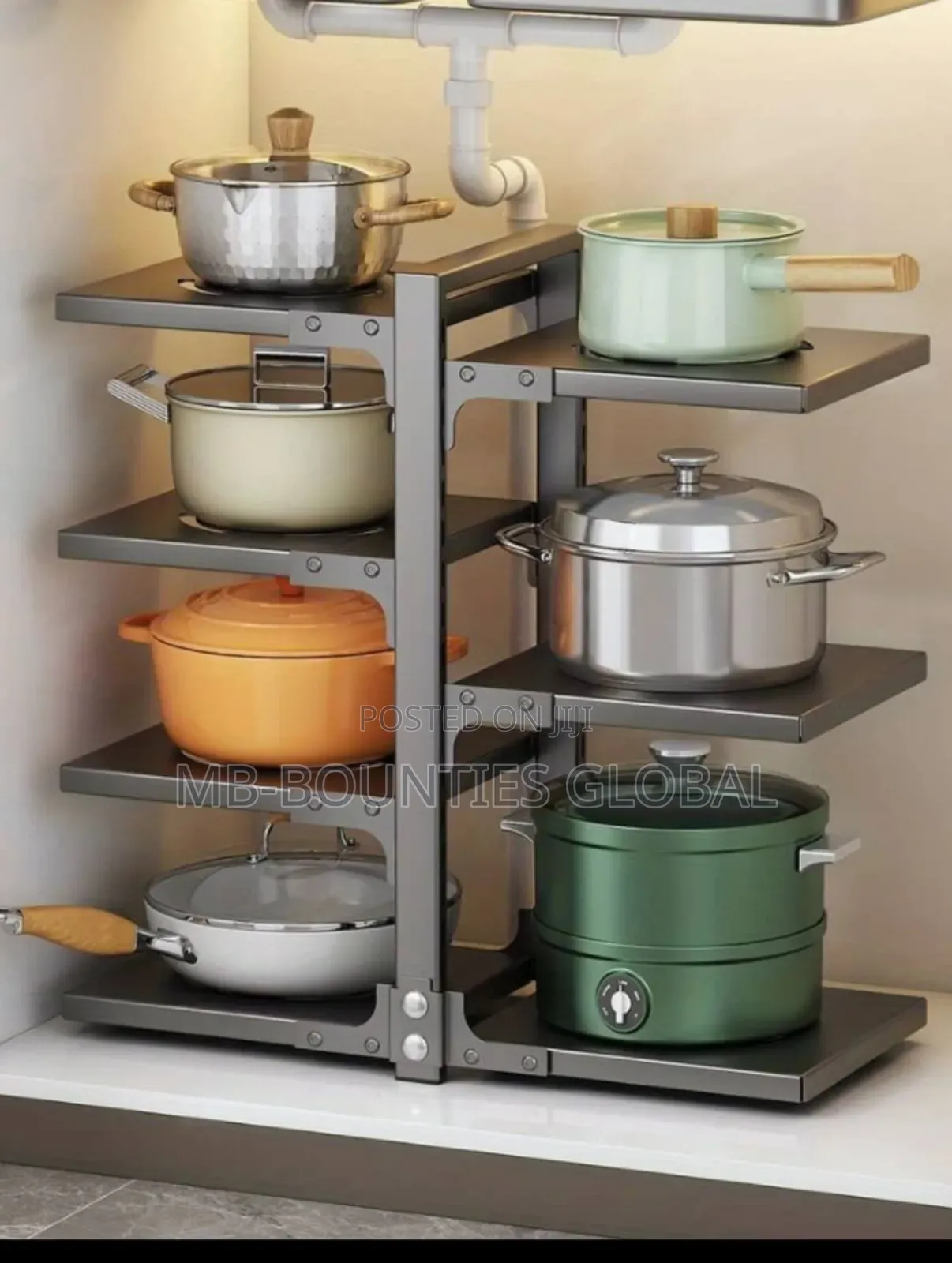 Pot Rack Pot Organizer