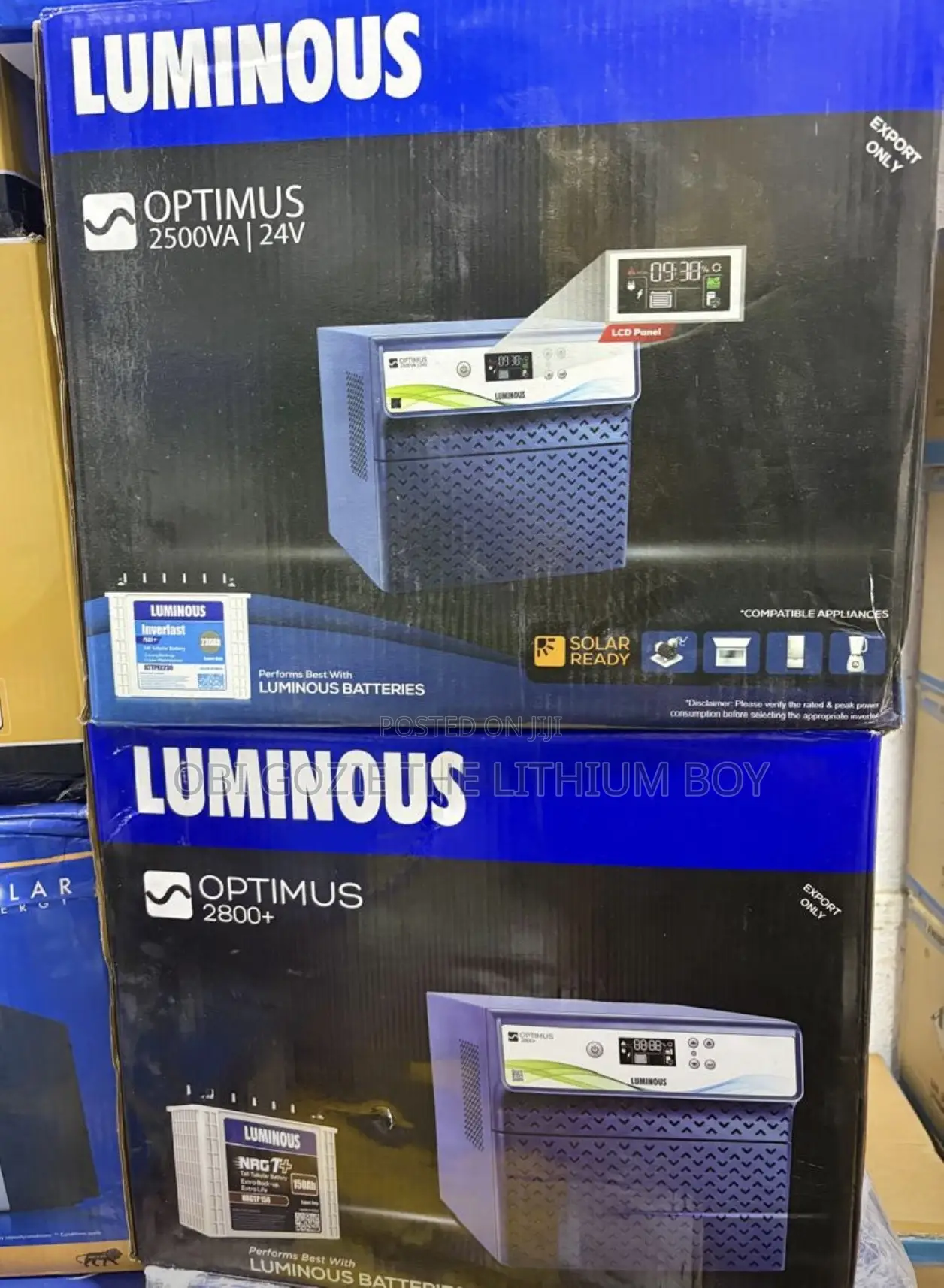 2.5kva-24v Luminous Pure Sine Wave Inverter. Best Solar Importer