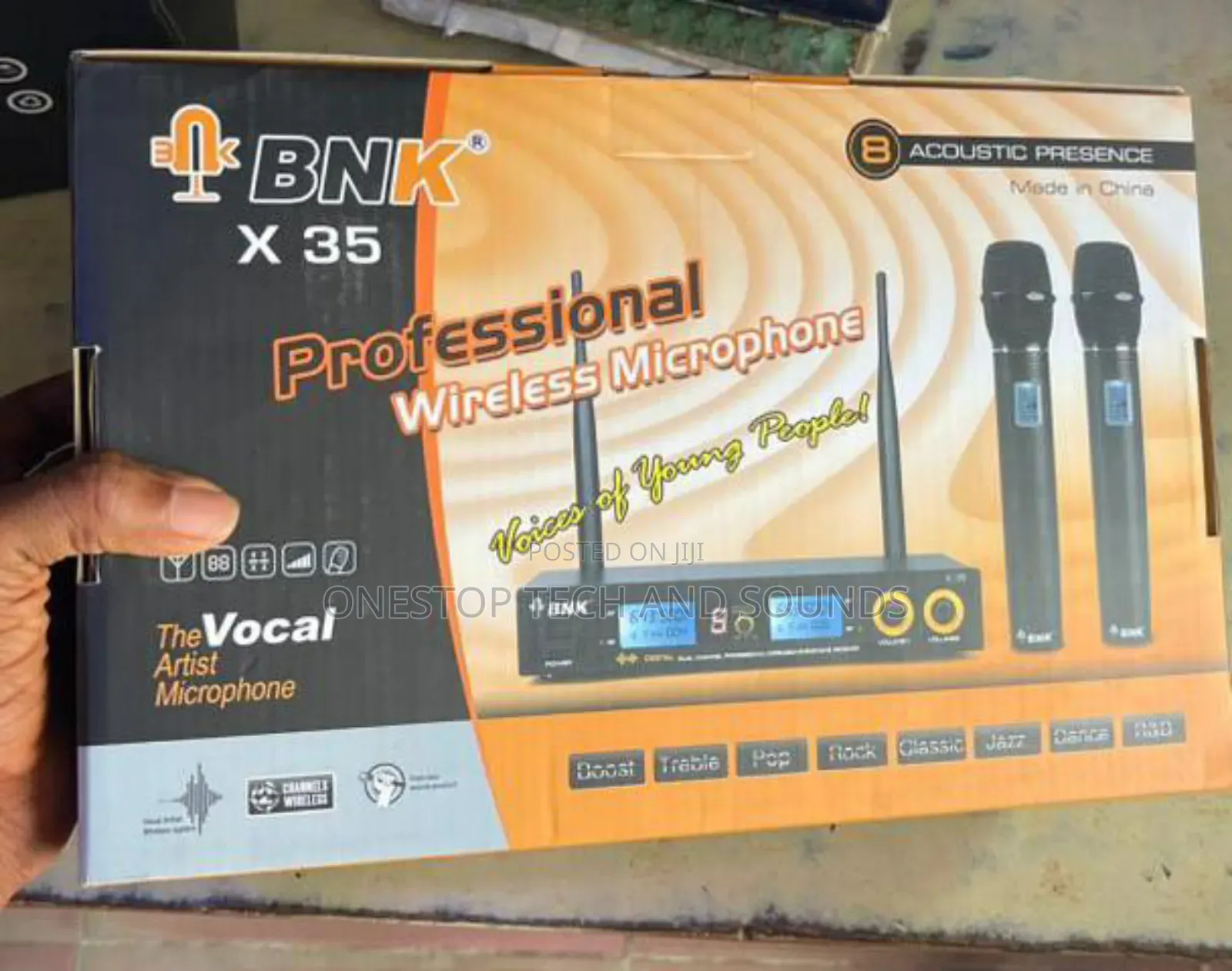 QBNK X-35 Professional Dual Wireless Microphone System