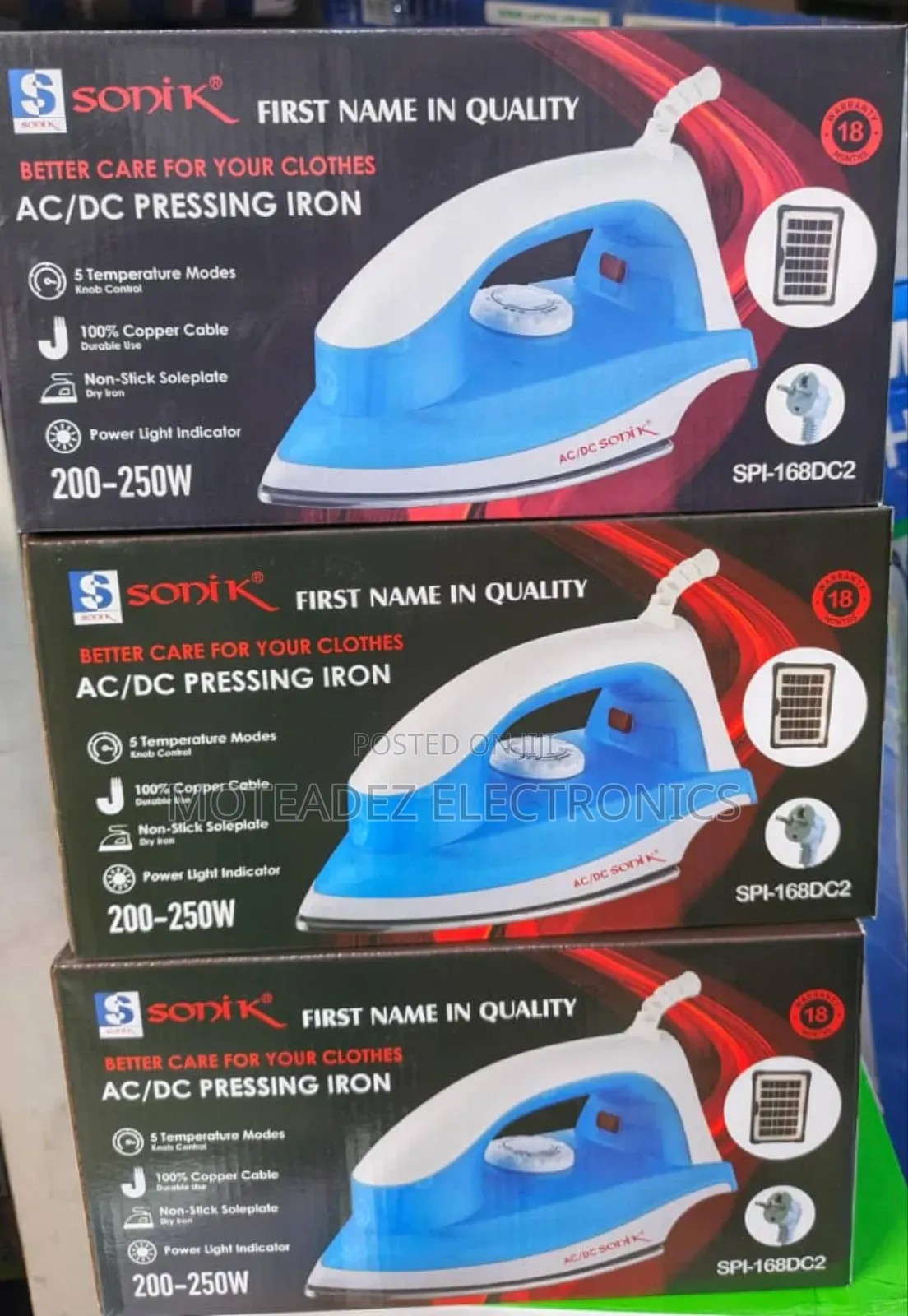 Sonik Japan 200w Less Voltage Inverter Compatible Dry Iron