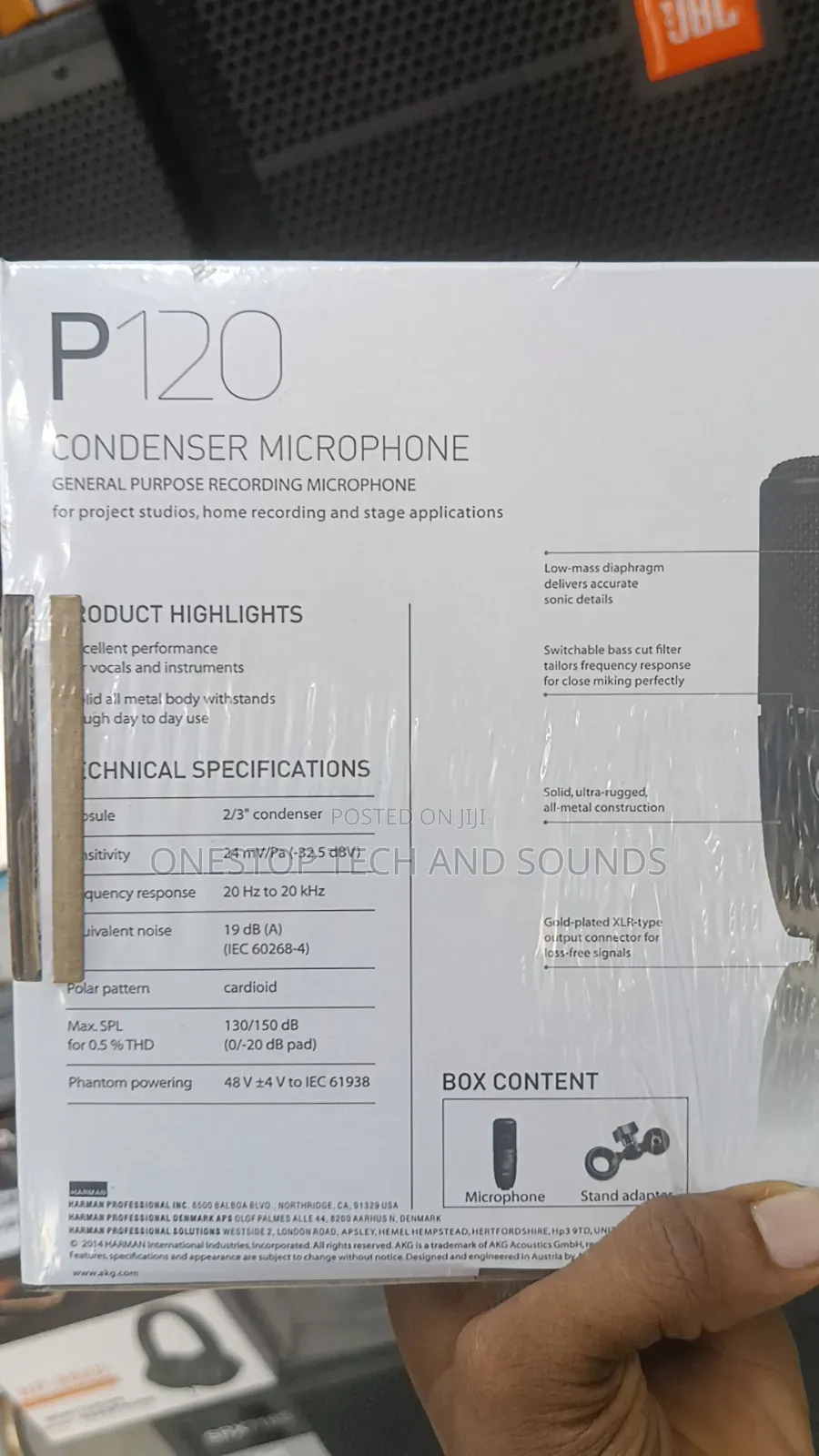 Akg P120 High-Performance Large Diaphragm Condenser Microphone