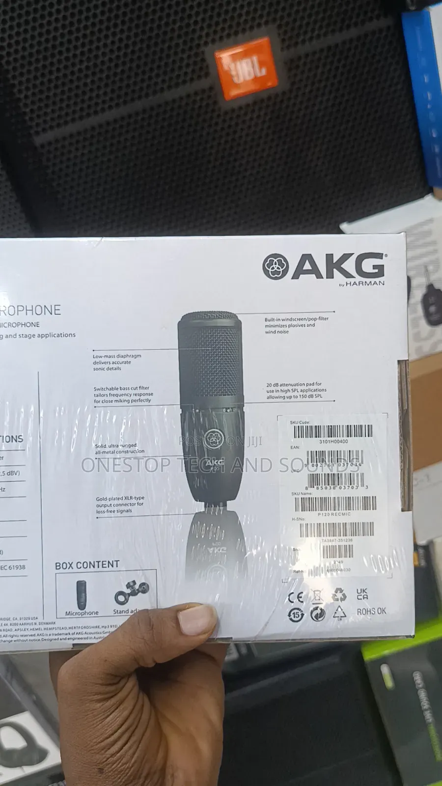 Akg P120 High-Performance Large Diaphragm Condenser Microphone