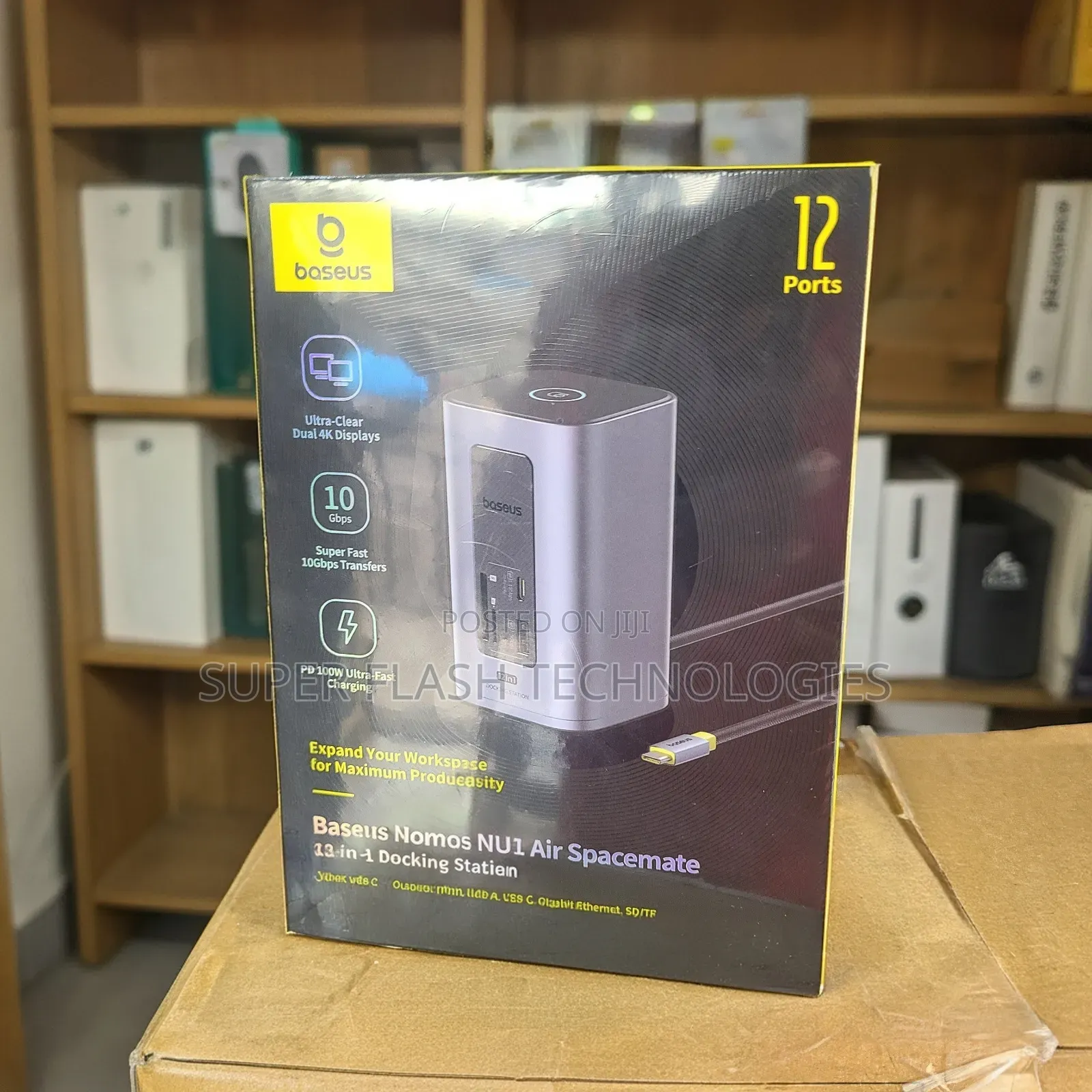 Baseus Docking Station Dual Monitor, Nomos Win Air(12 in 1)