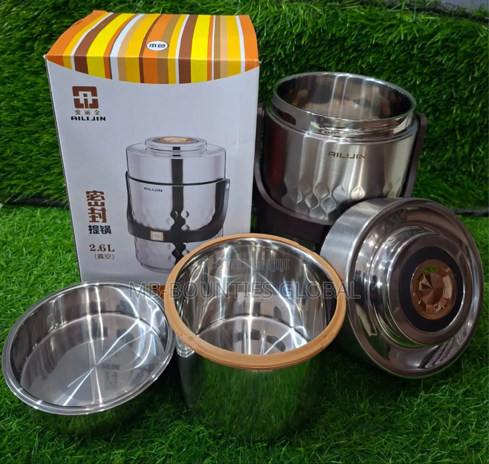 Ailjin Food Flask - Hot/Cold Preservation 1.9l 2.6l Available