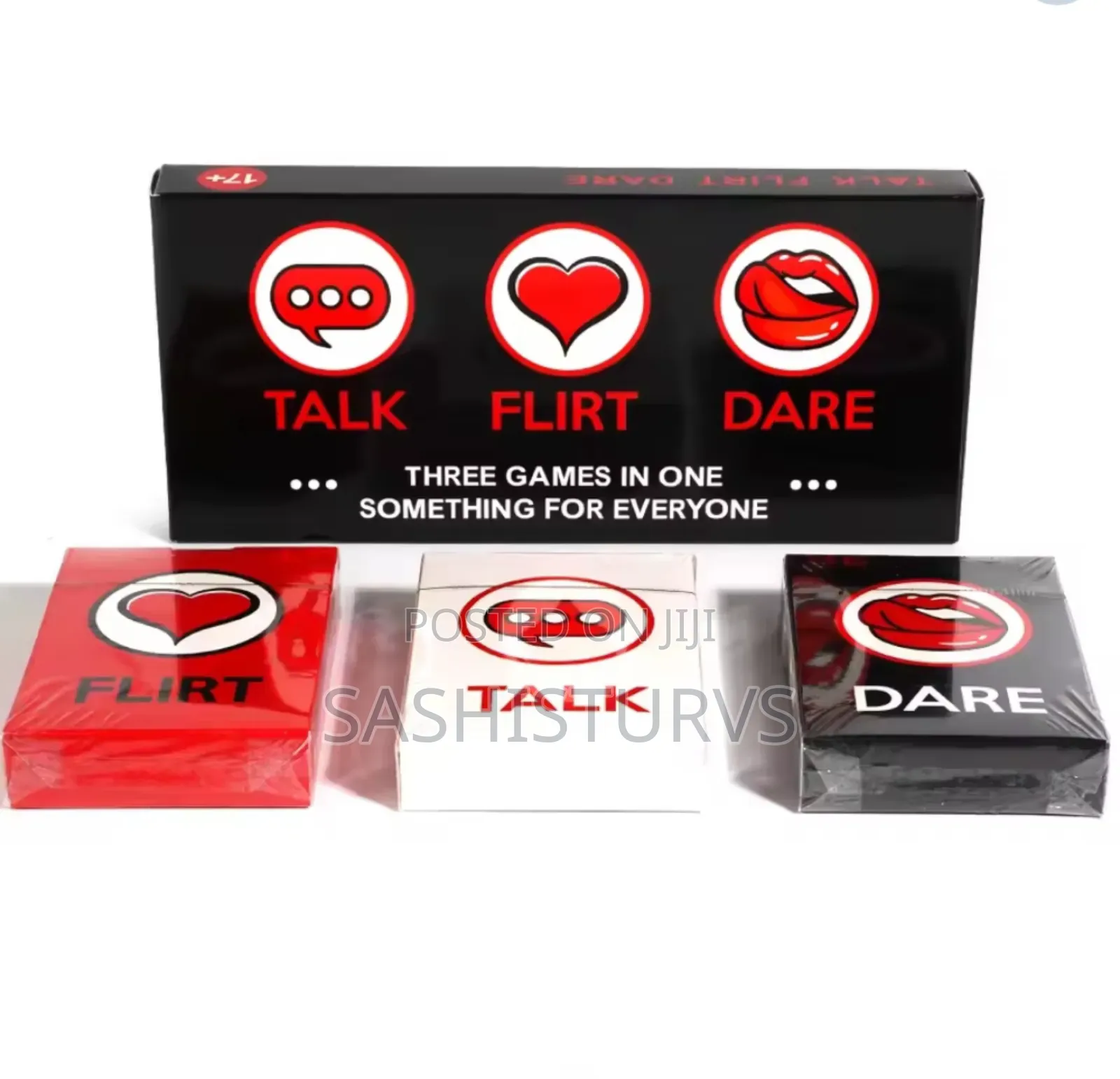Talk Flirt Drink Romantic 3 in 1 Game Card for Couples