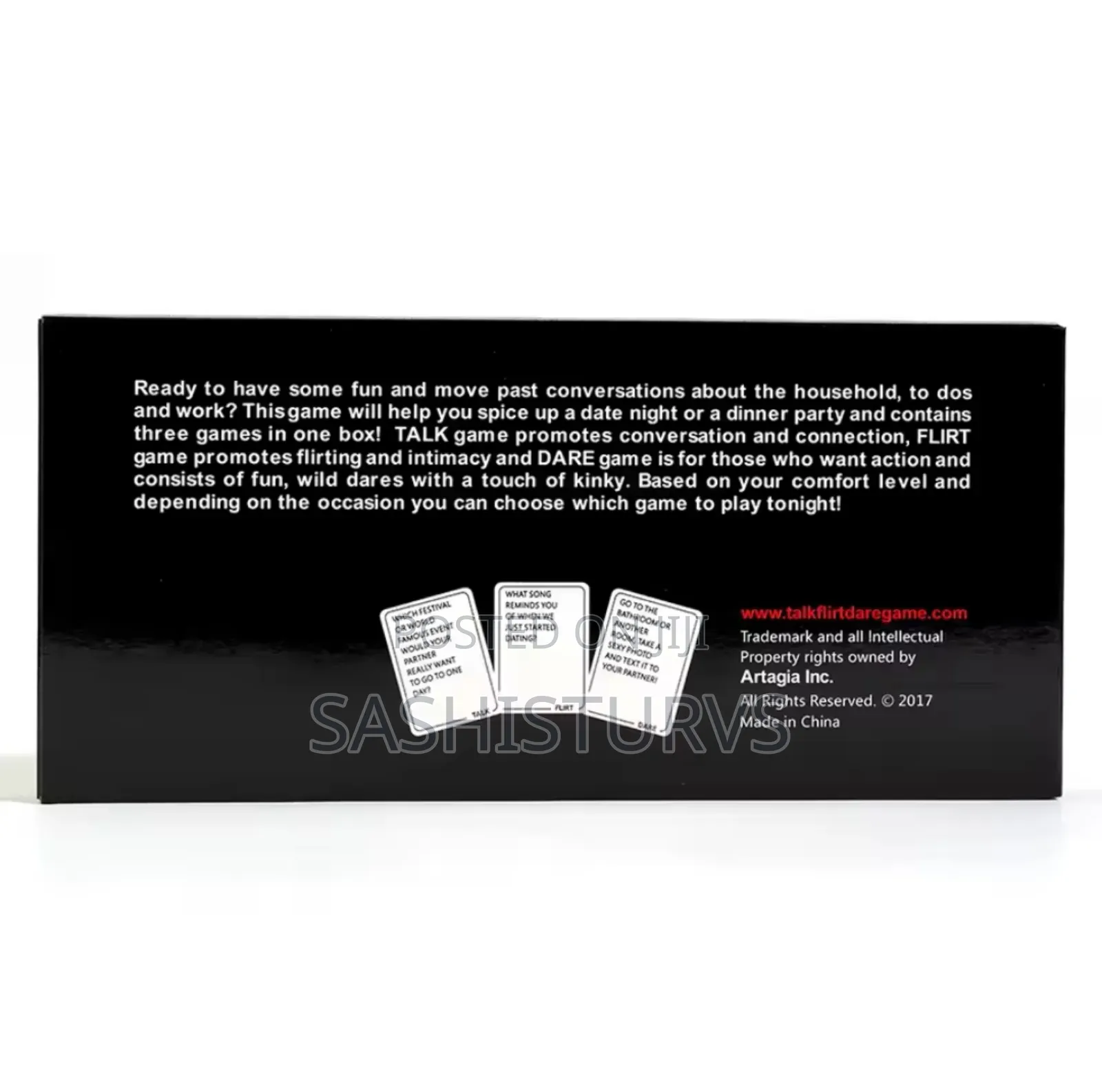 Talk Flirt Drink Romantic 3 in 1 Game Card for Couples