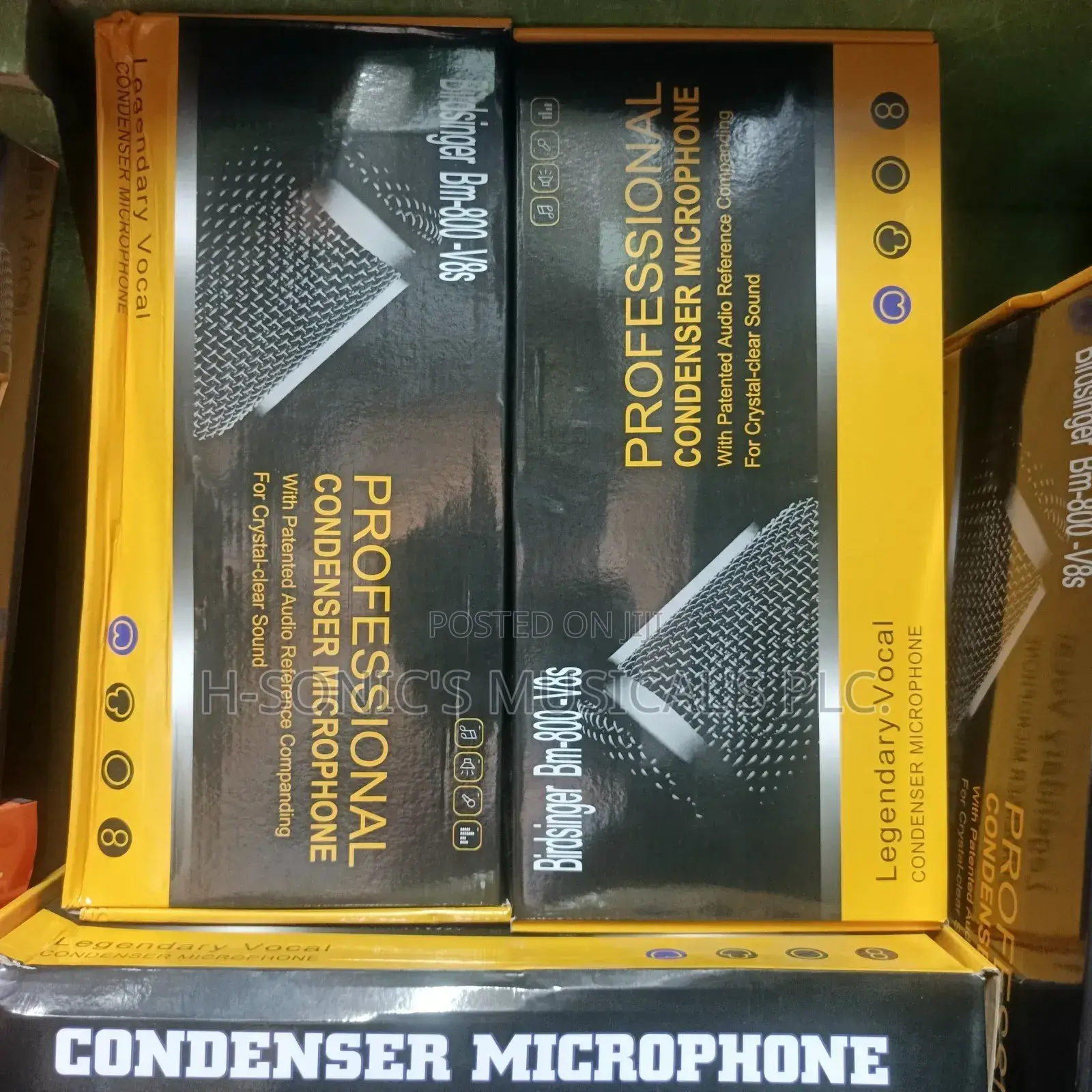 Birdsinger Bm-800 Condenser Combined With V8s Sound Card