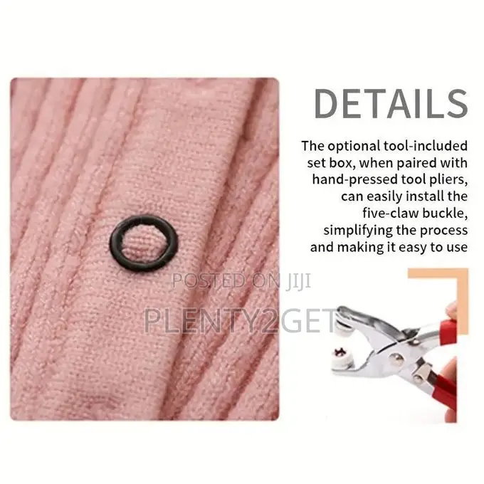 201 Sets Pro Snap Button Kit - Stainless Steel Buttons With 1-Min Inst