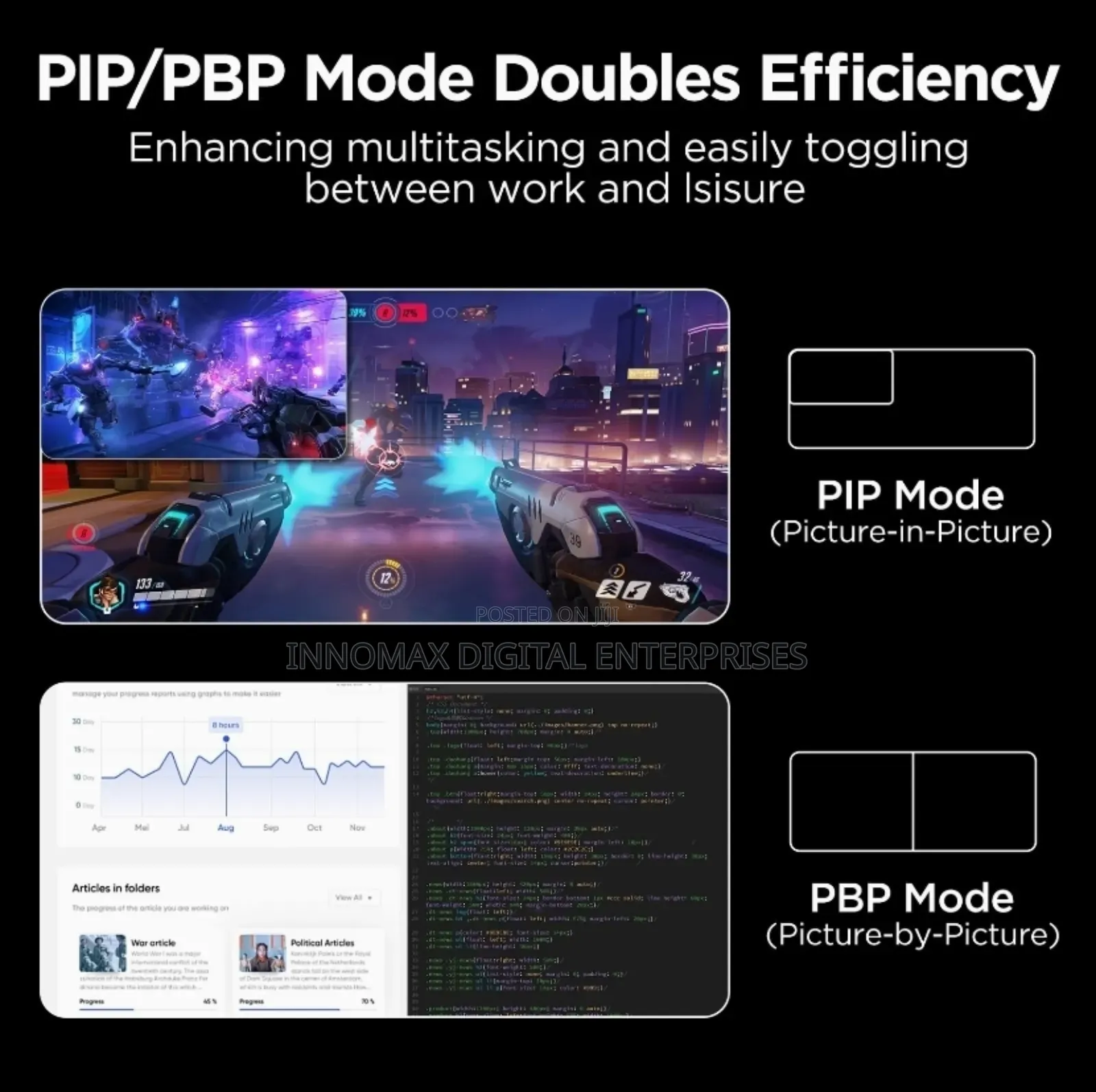 Koorui 34-Inch Curved 3440×1440 Gaming Monitor,180hz,Pip/Pbp,Freesync