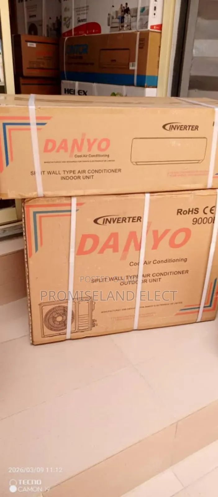 Danyo 1hp Inverter Split Unit Air Conditioner at 330,000